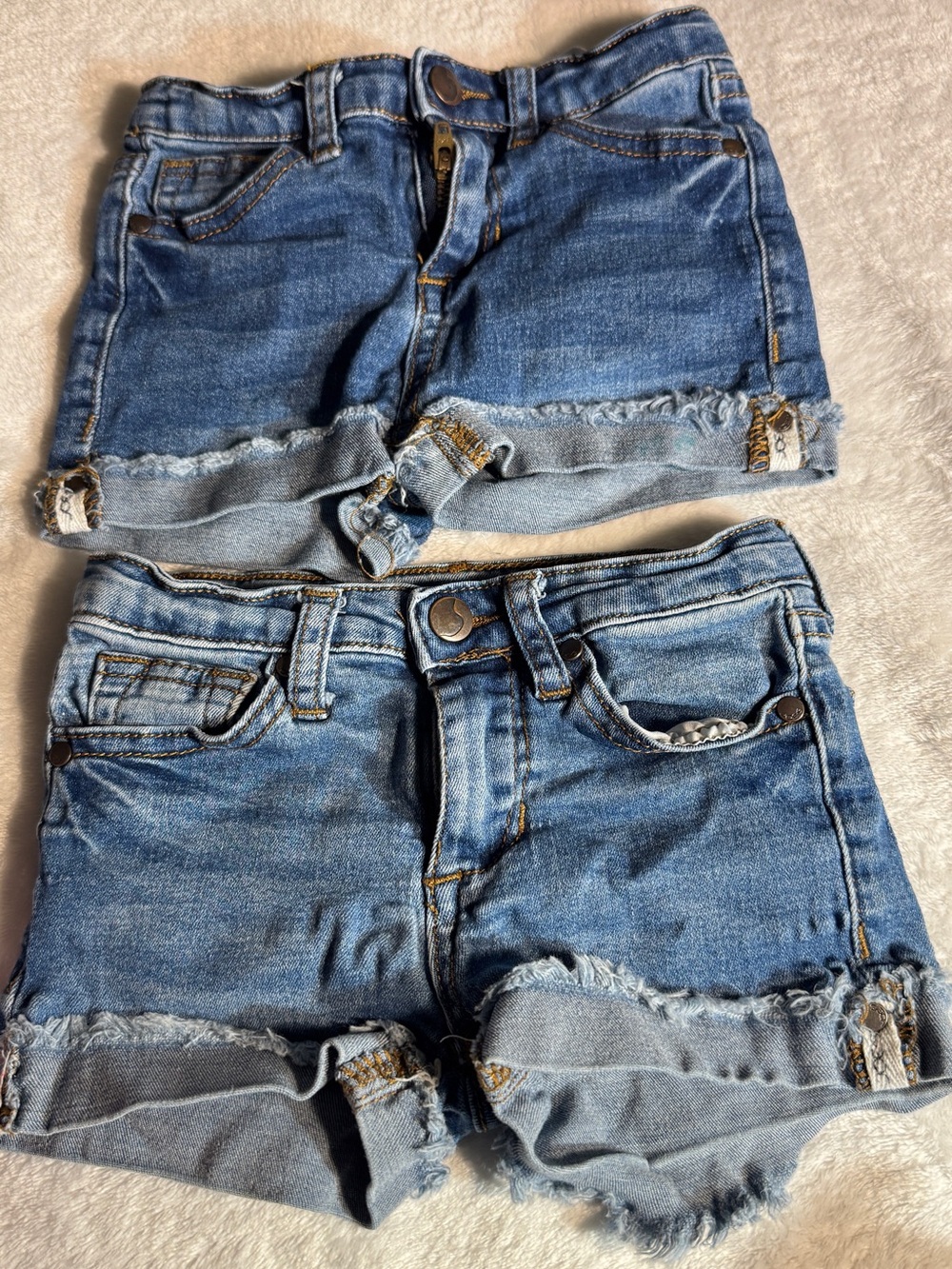 Joe's Jeans Blue Rolled-Hem Kids Denim Shorts